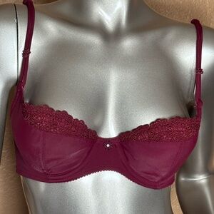 La SENZA Balconette Style Underwire Bra with Lace Detailing